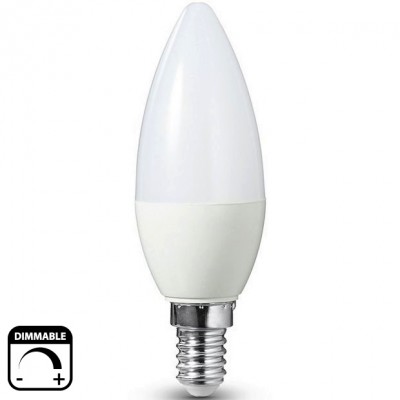Λάμπα LED Κερί 6W E14 230V 450lm Ντιμαριζόμενη 3000K Θερμό Φως 13-14026009